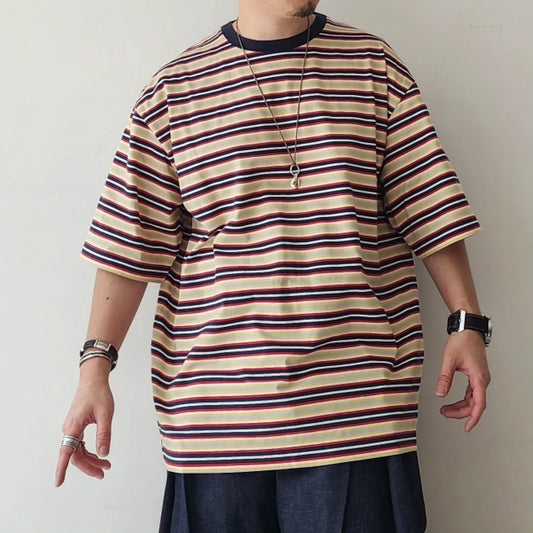 KANEMASA PHIL / 36G Multi Border S/S Tee