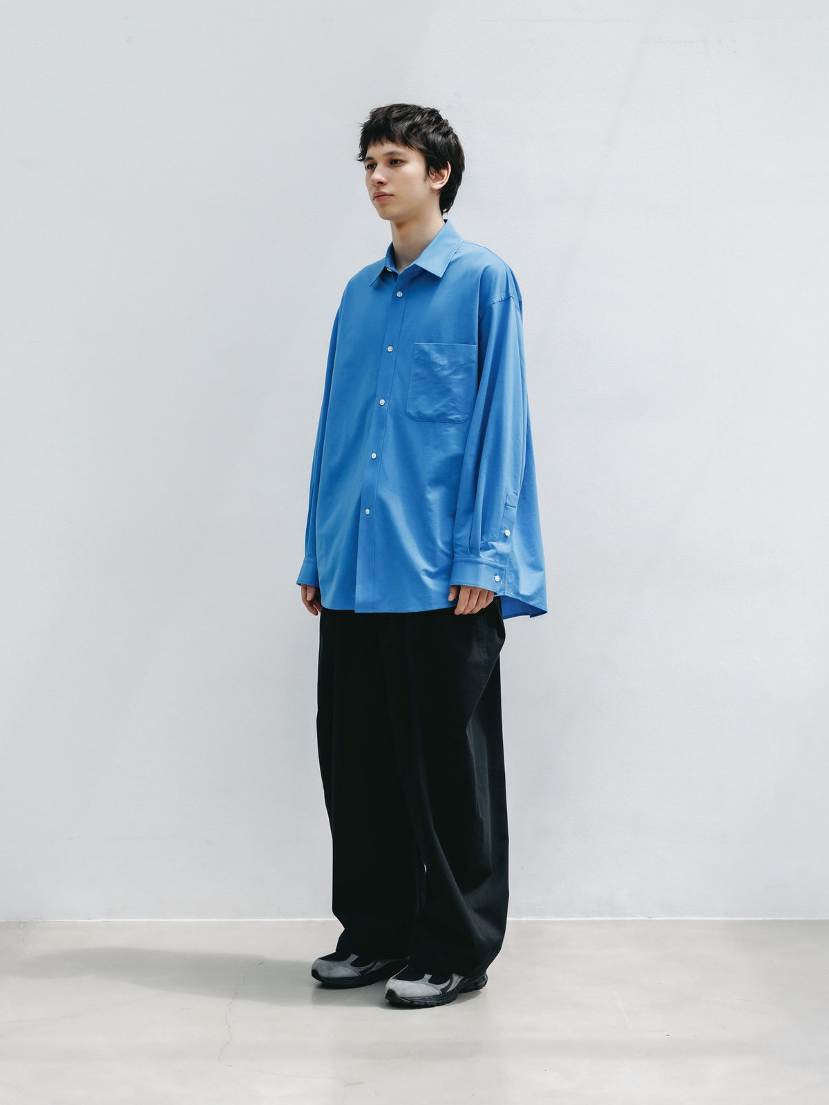 CLESSTE / 46G Knit Everyday L/S Shirt (Sax Blue)