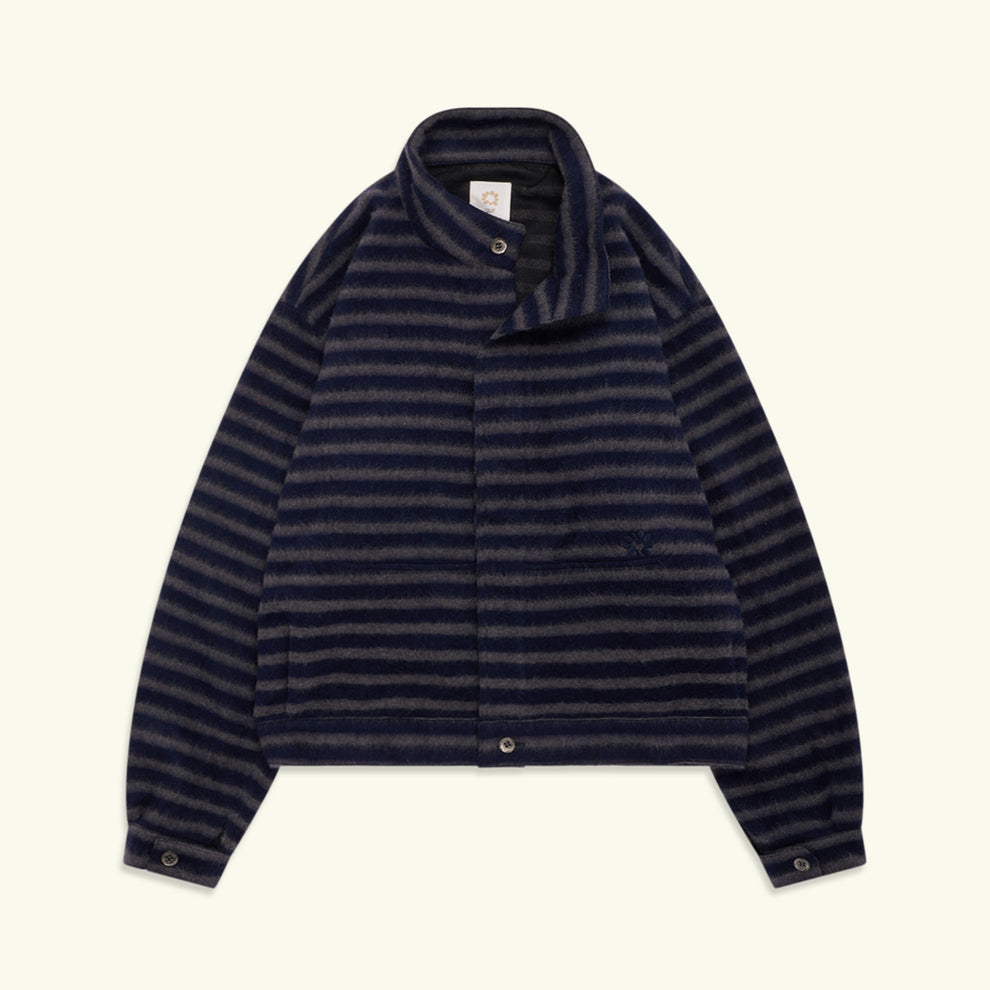 GANDER / Le Mans Shirt (Blue/Grey Pinstripe)