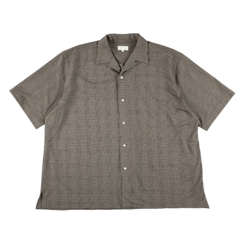 KANEMASA PHIL / 28G Loop Yarn Glen Check Ether Shirt (Beige)