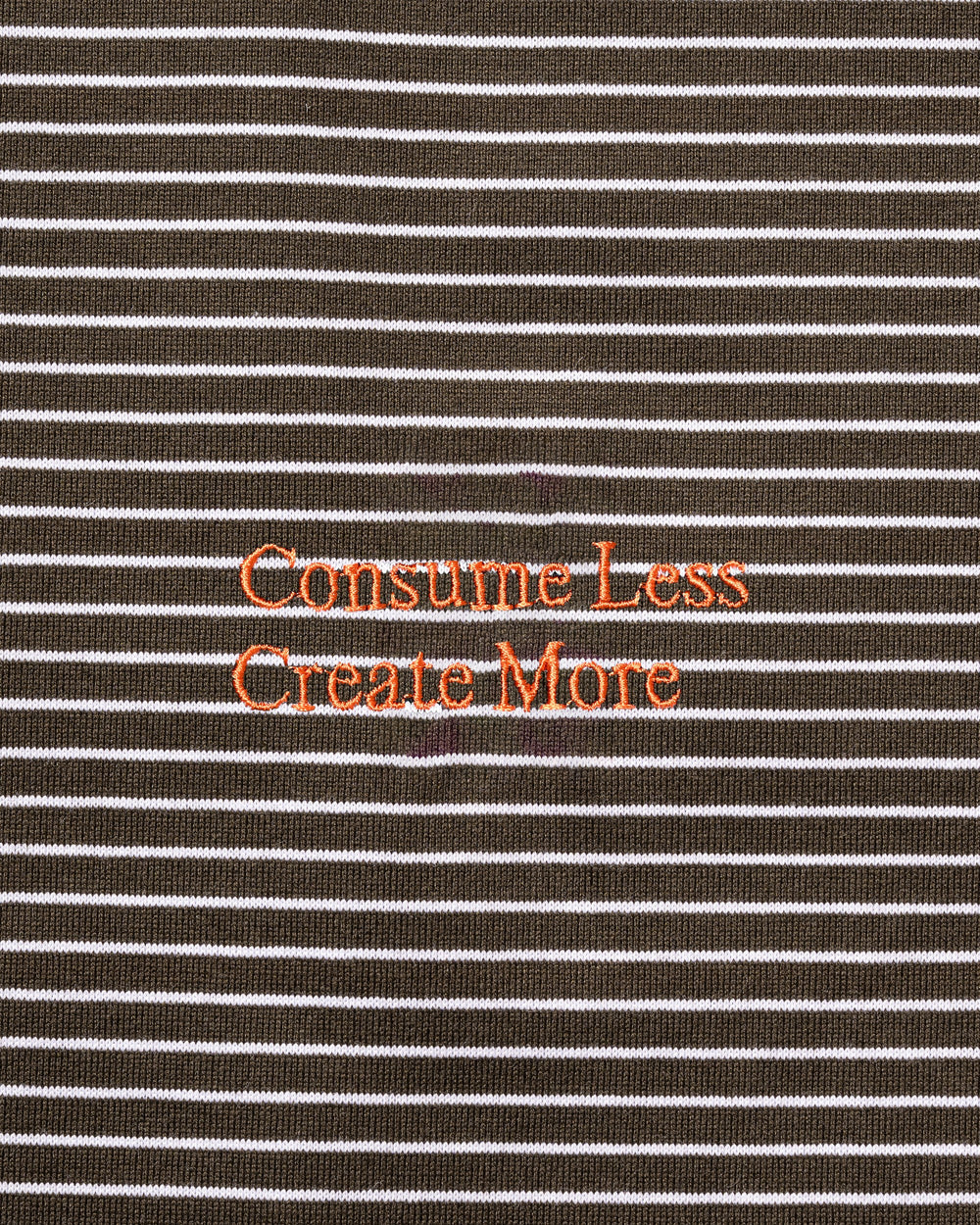 CLESSTE / 'C x Concept' Striped S/S T-Shirt With Drawstrings (Brown x White)