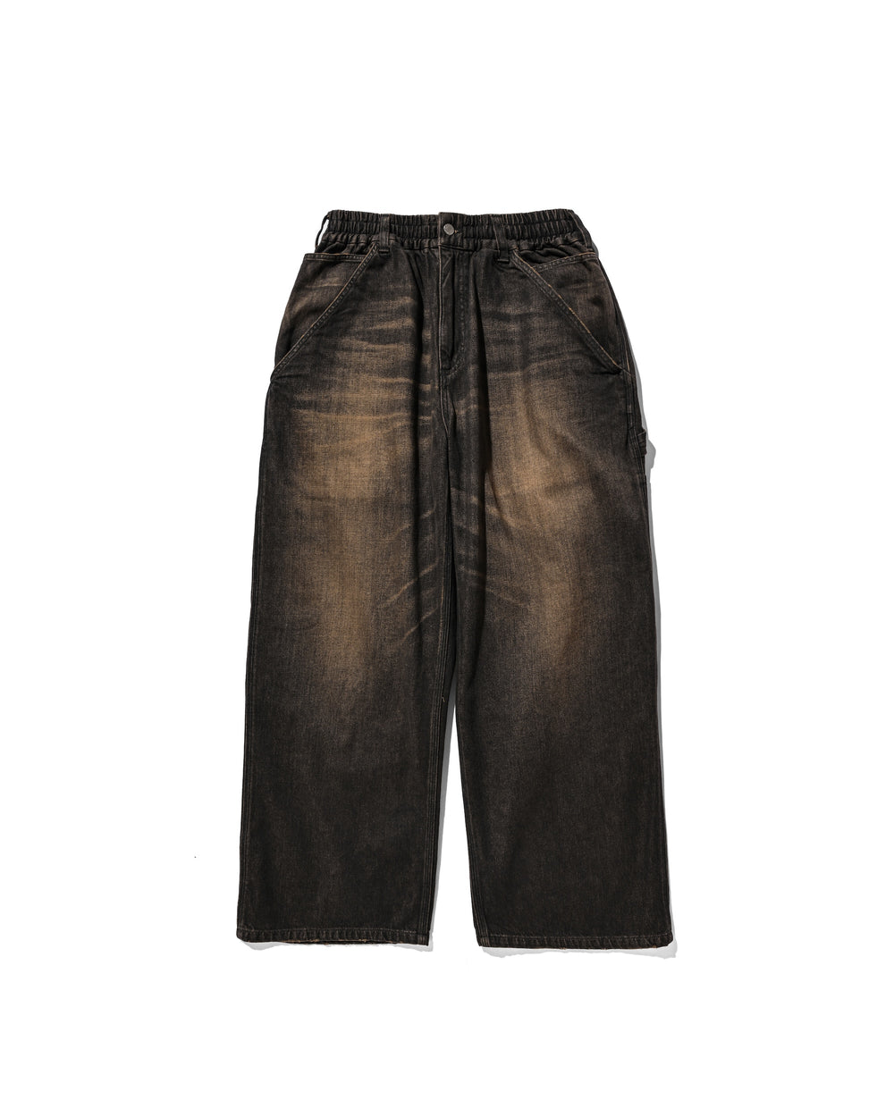CLESSTE / Vintage Dyed Selvedge Denim Worker Pants  (Vintage Black)
