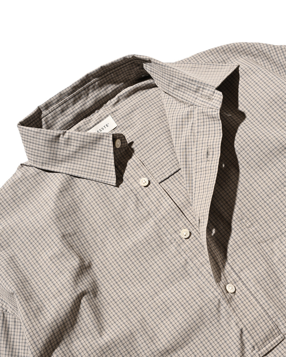 CLESSTE / Mini Plaid L/S Pullover Shirt (Beige)