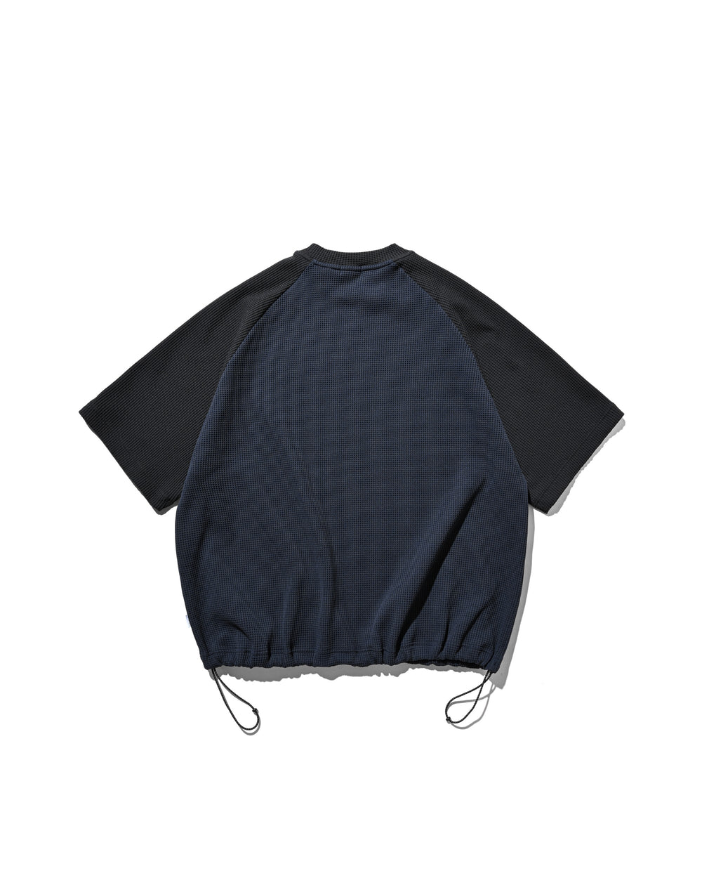 CLESSTE / City Light Thermal Raglan S/S T-Shirt With Drawstrings (Navy x Black)