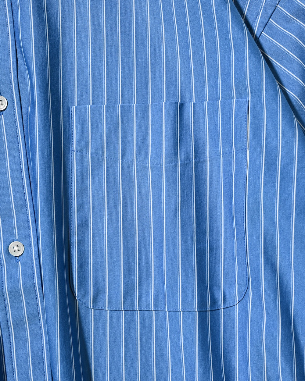 CLESSTE / Thick/Thin Stripe 46G Knit Everyday S/S Shirt (Sax Blue Stripe)