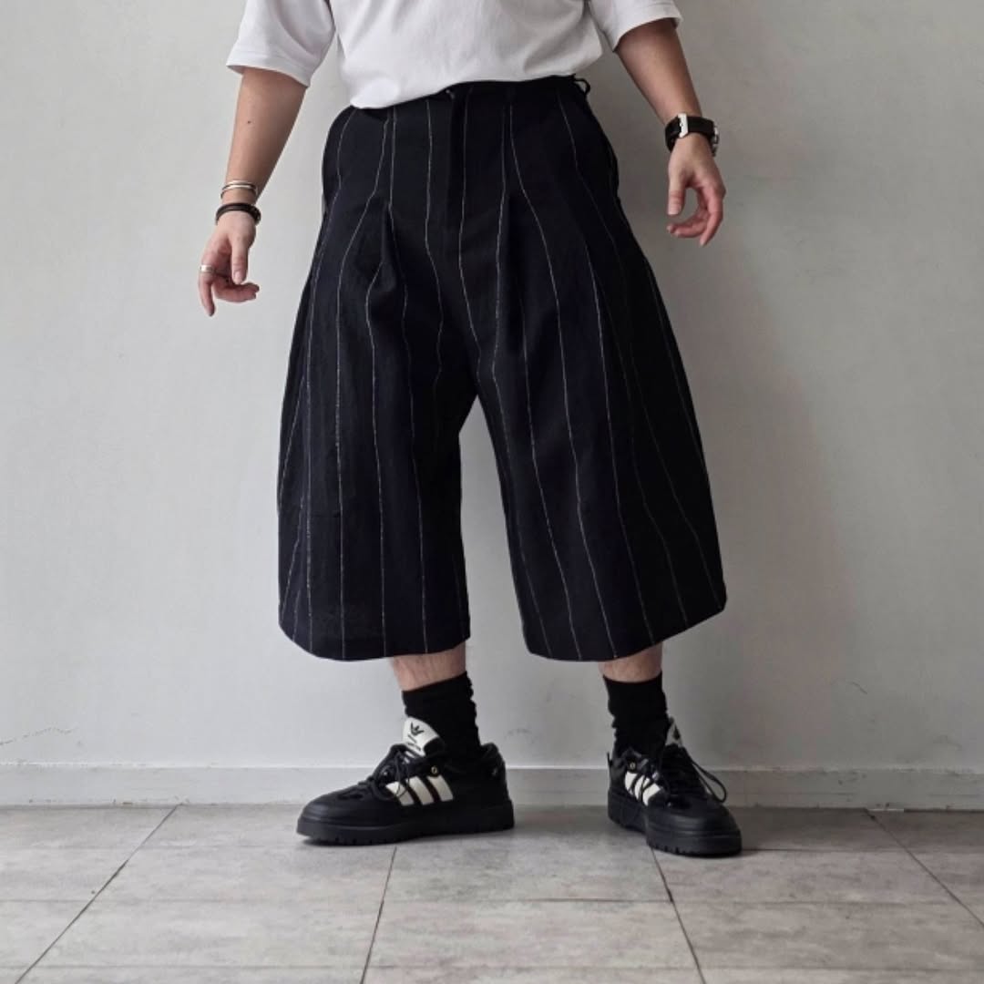 SHINYAKOZUKA / Baggy Shorts (Issue#8)(Pinstripe)
