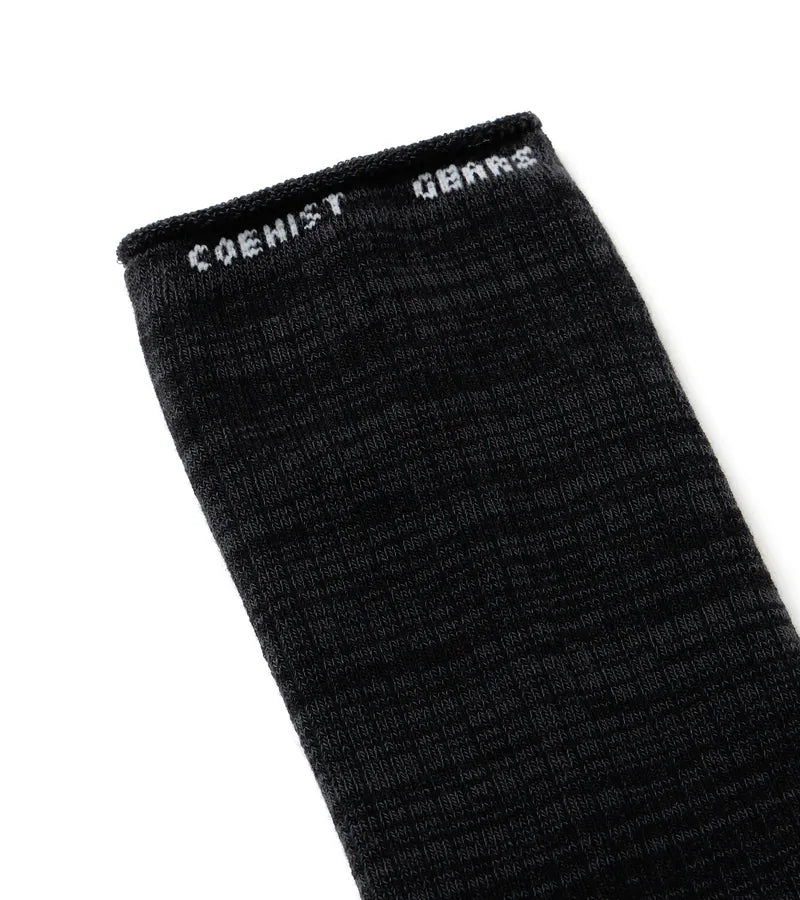 NOZZLEQUIZ / Burst Black - Essential Mid Socks