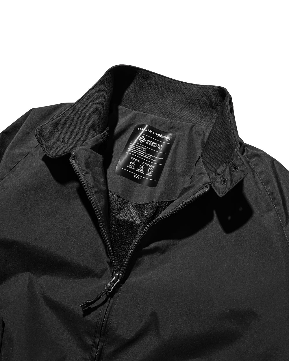 CLESSTE / +Phenix Windstopper® By Gore-Tex Labs Twill City Harrington Jacket (Black)
