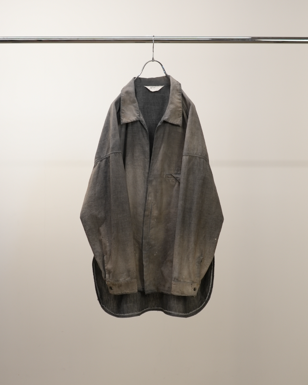 ANCELLM / Aging Chambray Long Shirt