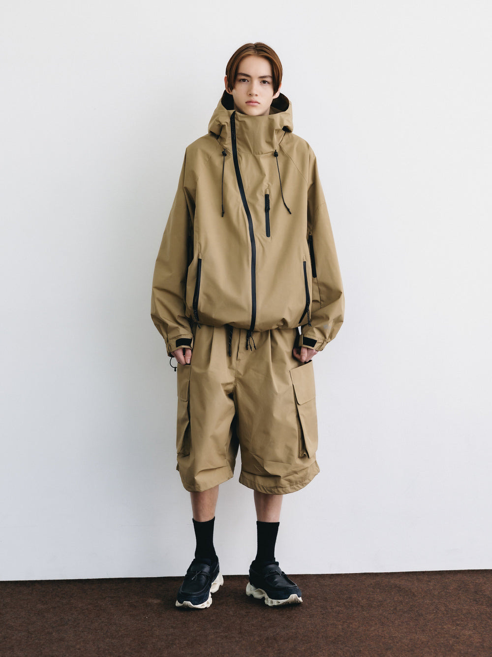 CLESSTE / +Phenix Windstopper ® By Gore-tex Labs City Military Half Pants (Camel Beige)