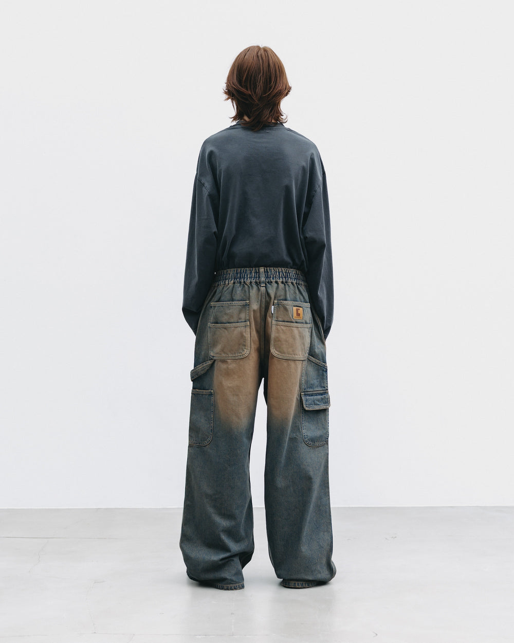CLESSTE / Vintage Dyed Selvedge Denim Worker Pants (Vintage Brown)
