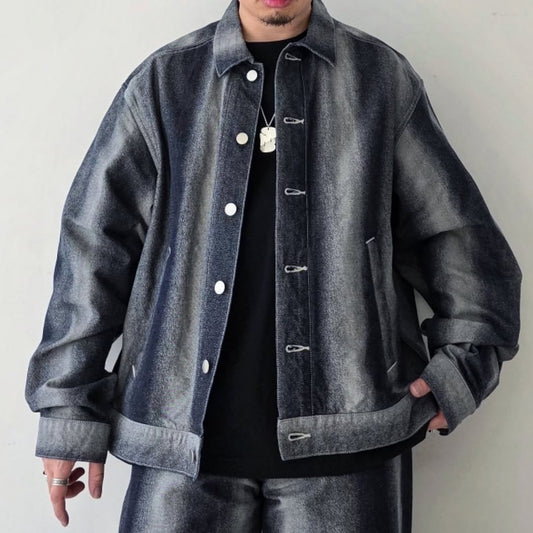 REVERBERATE / Gradation Denim Jacket (Indigo)