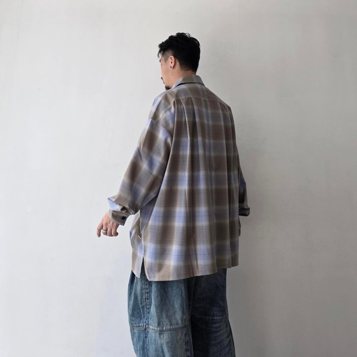 SHINYAKOZUKA / Roomy Shirt (Issue#9)(Blue And Brown Palette)