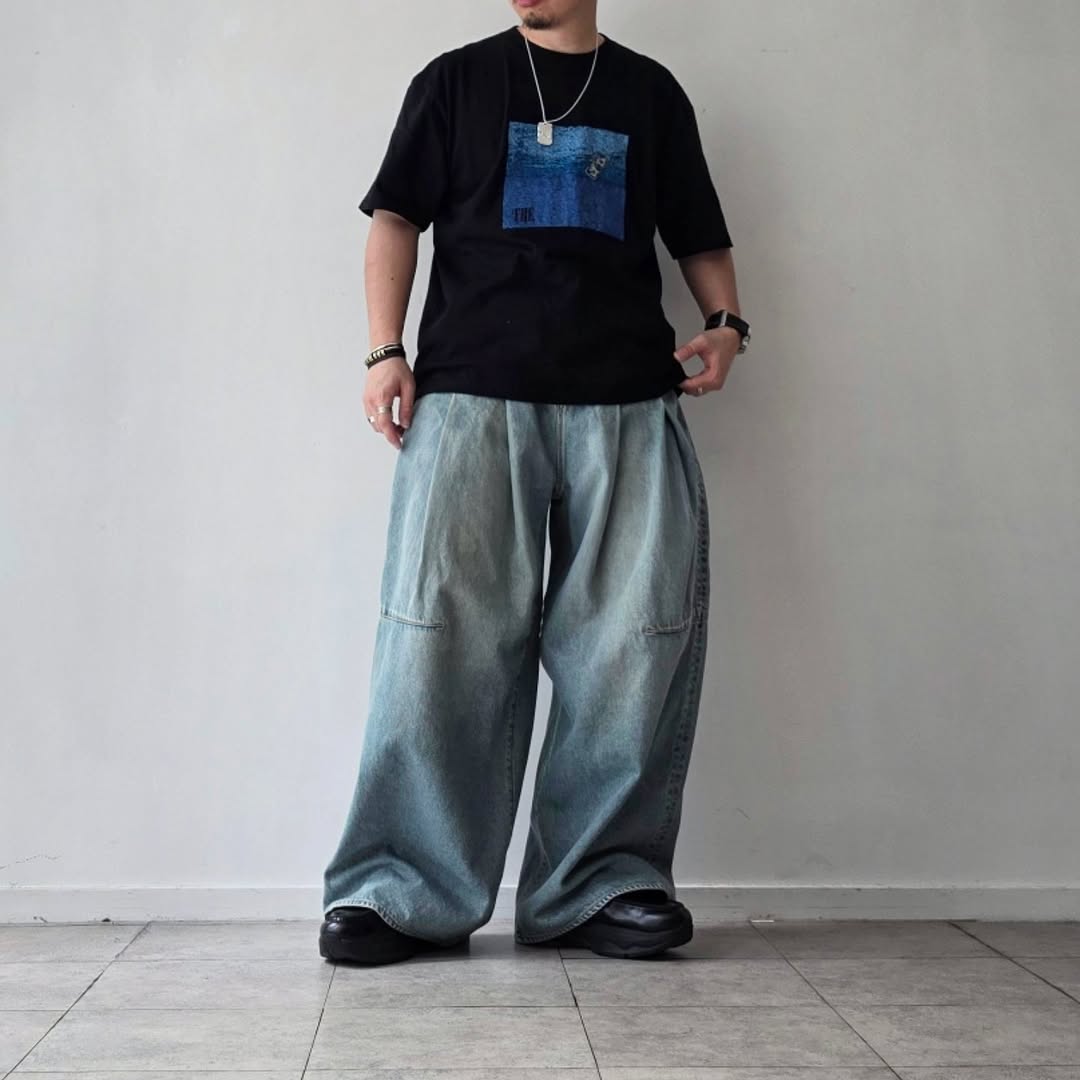 SHINYAKOZUKA / Damaged Ordinary City Baggy (Issue#8)(Indigo)
