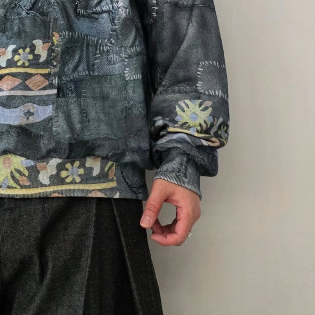 DISCOVERED / Crust Trompeloeil Pullover (Black)