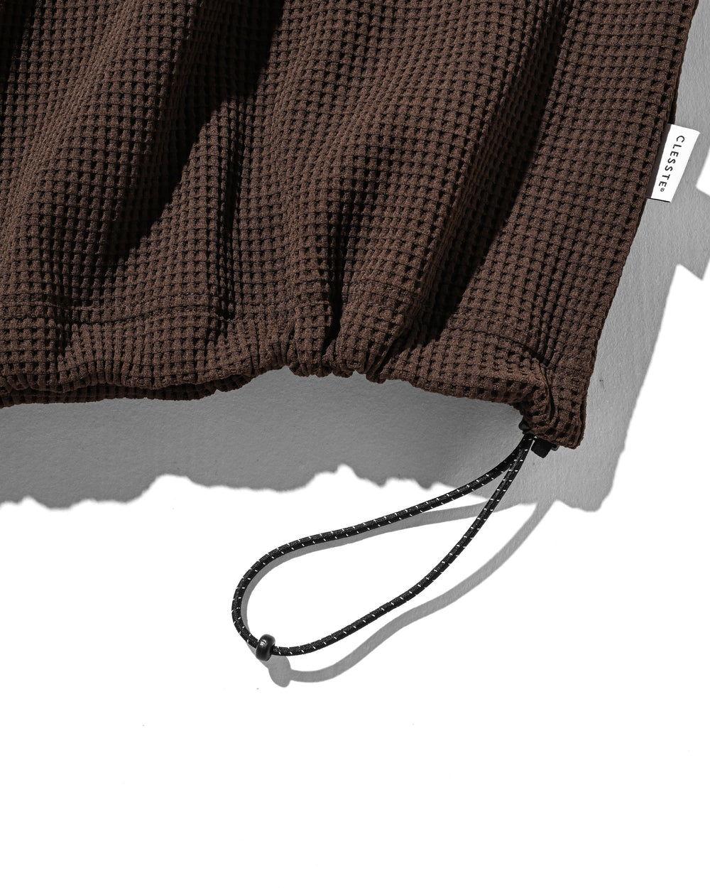 CLESSTE / City Light Thermal Raglan S/S T-Shirt With Drawstrings (Brown x Black)