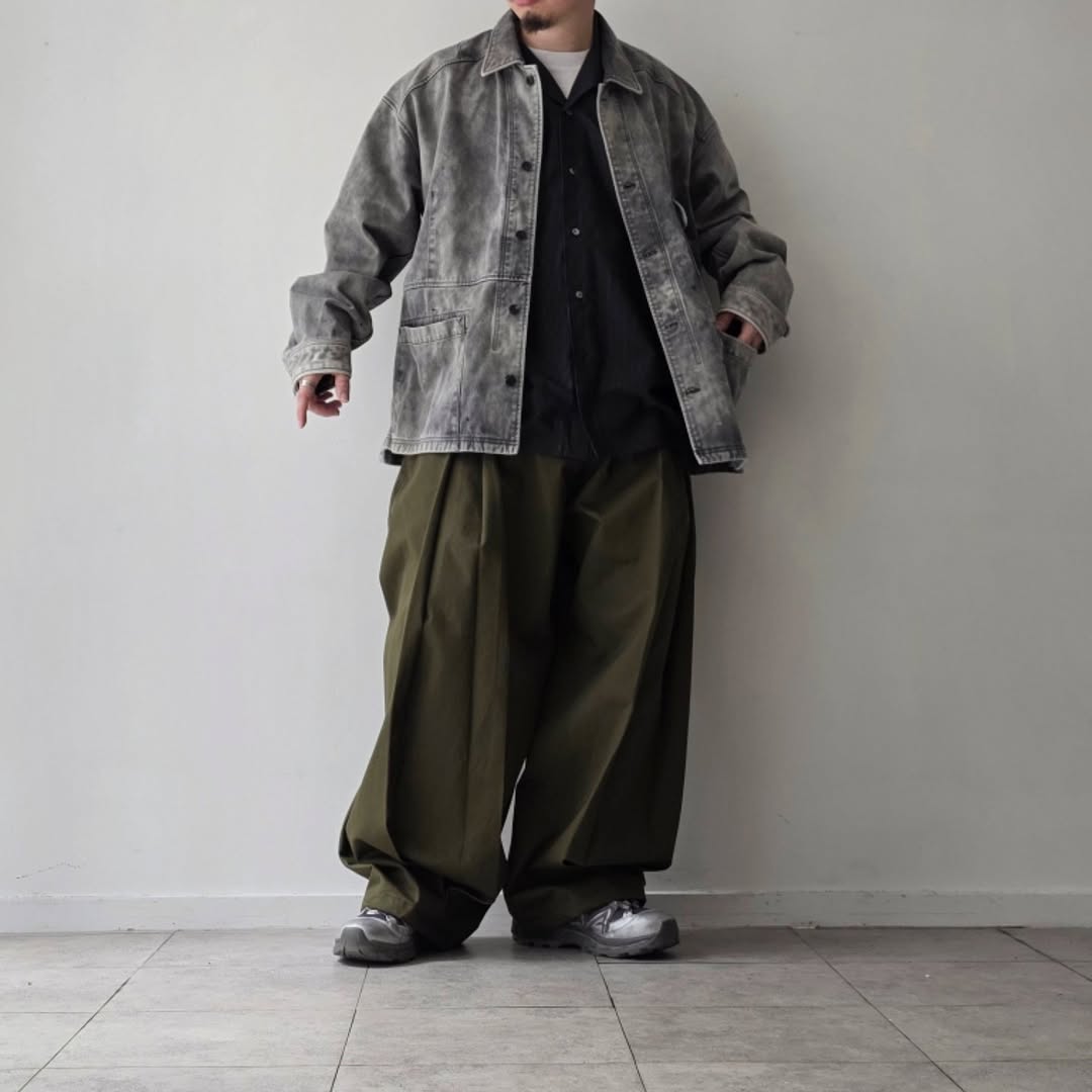 ANCELLM / Chino Shirt Jacket (Black)