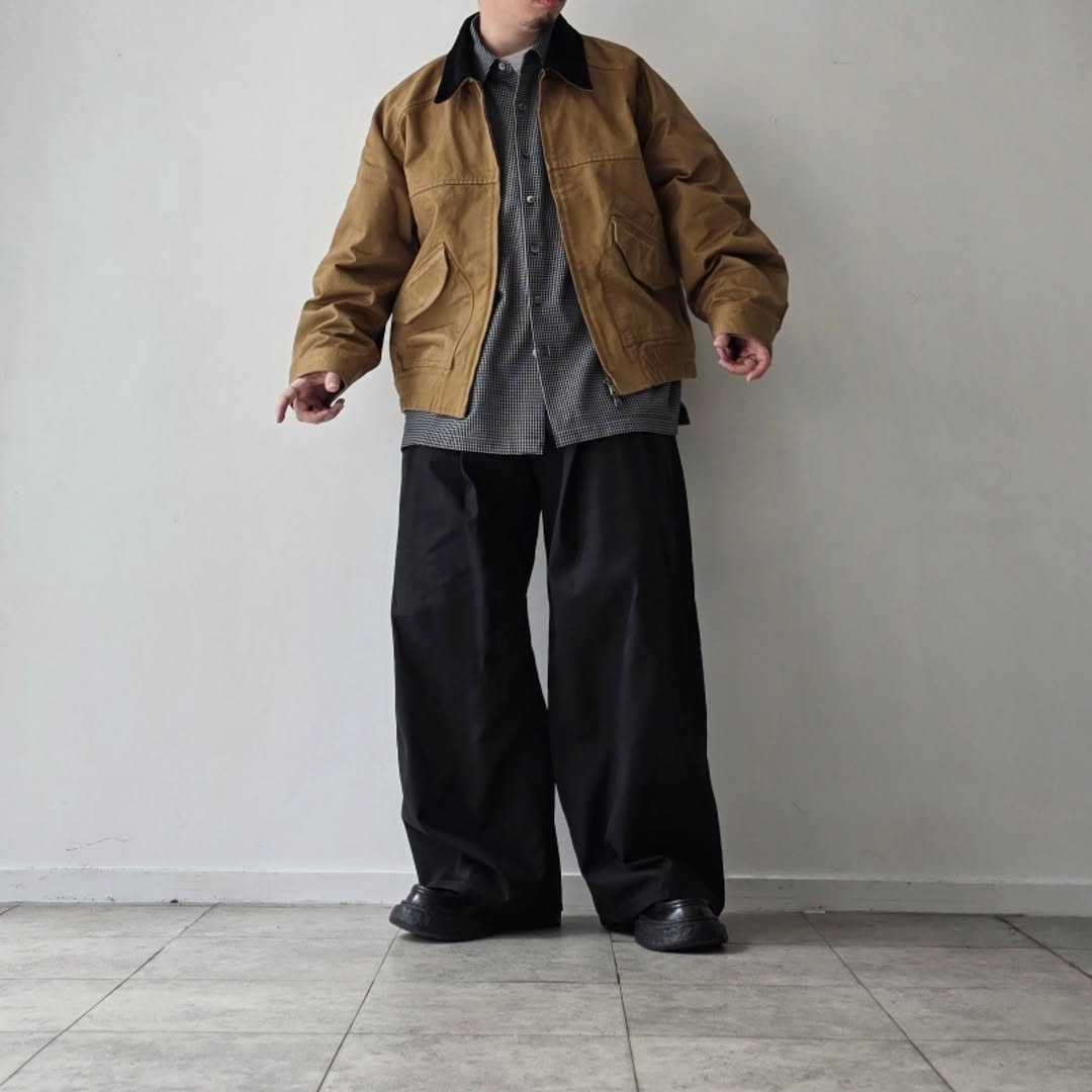 ANCELLM / Zip Blouson (Beige)