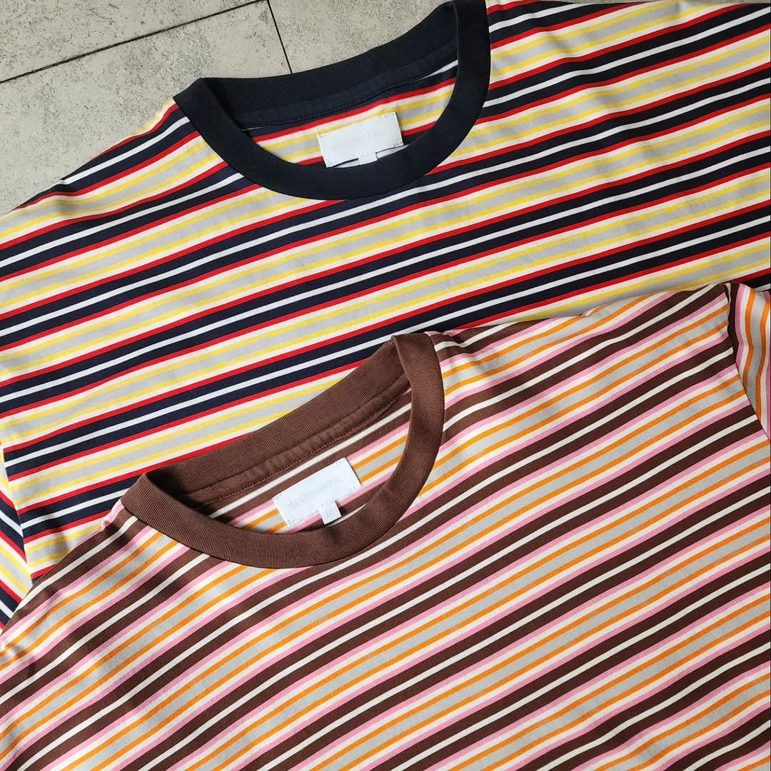 KANEMASA PHIL / 36G Multi Border S/S Tee