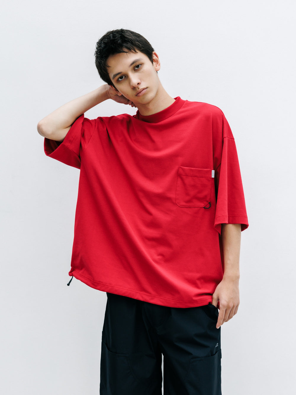 CLESSTE / Tech Pocket S/S T-Shirt (Red)