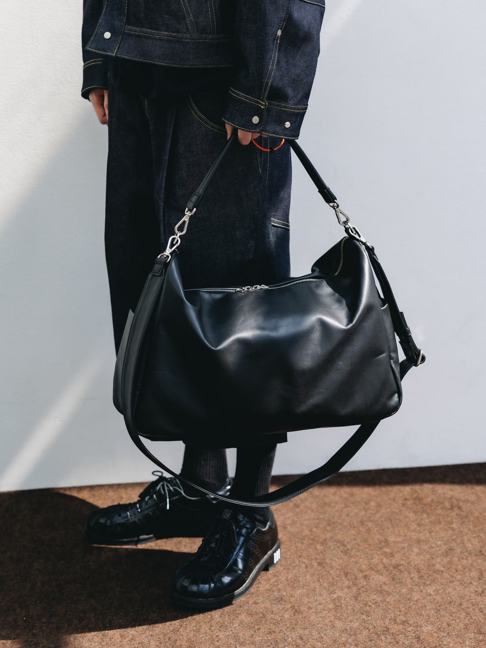 CLESSTE / Leather Day Off Bag Large (Black)
