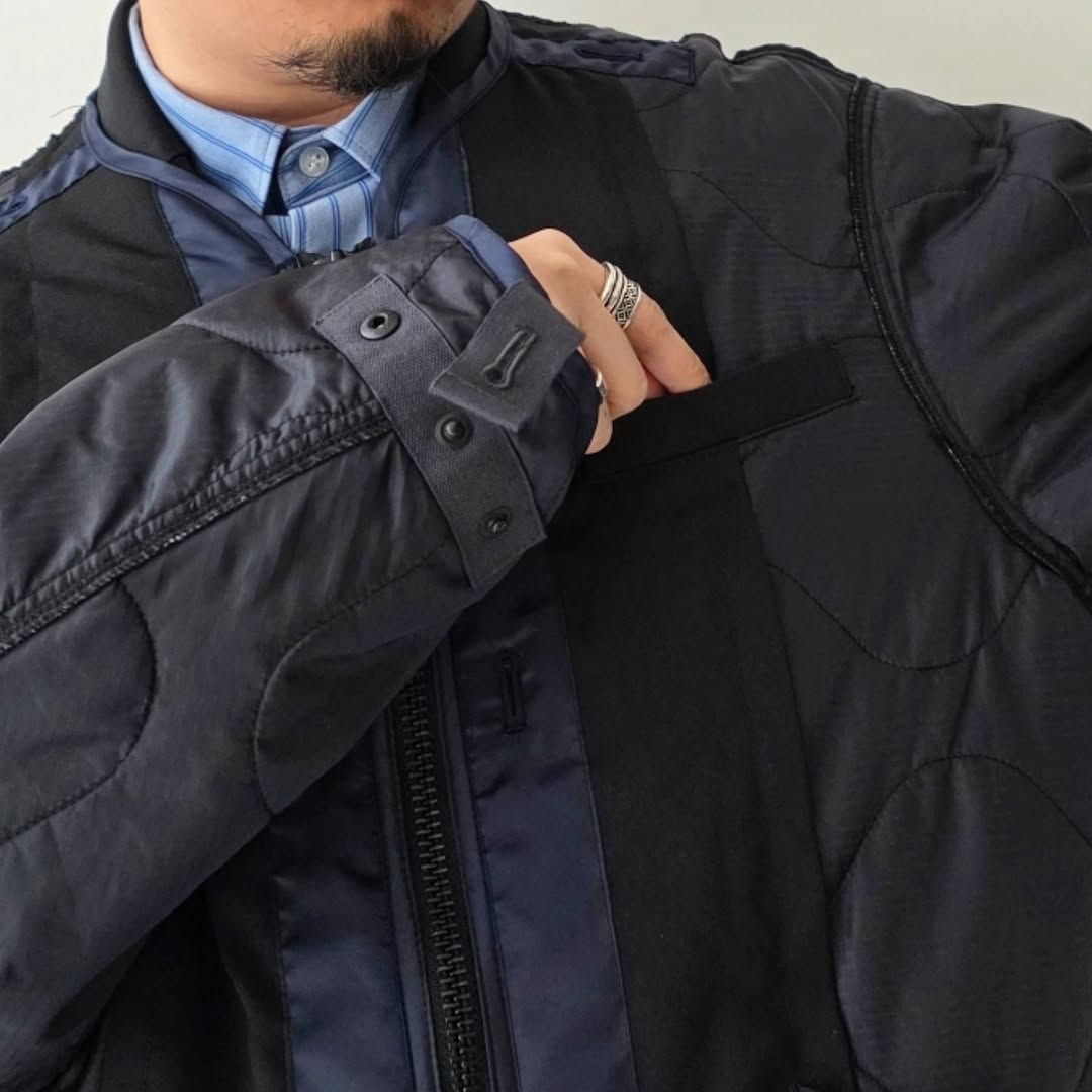 ELEPHANT TRIBAL FABRICS / Hybrid Quilting Liner (Black)