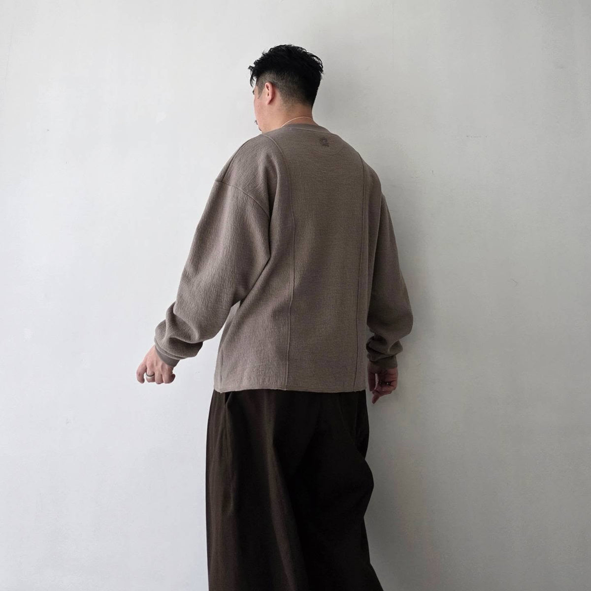 GANDER / Raw Edge Crewneck (Beige)