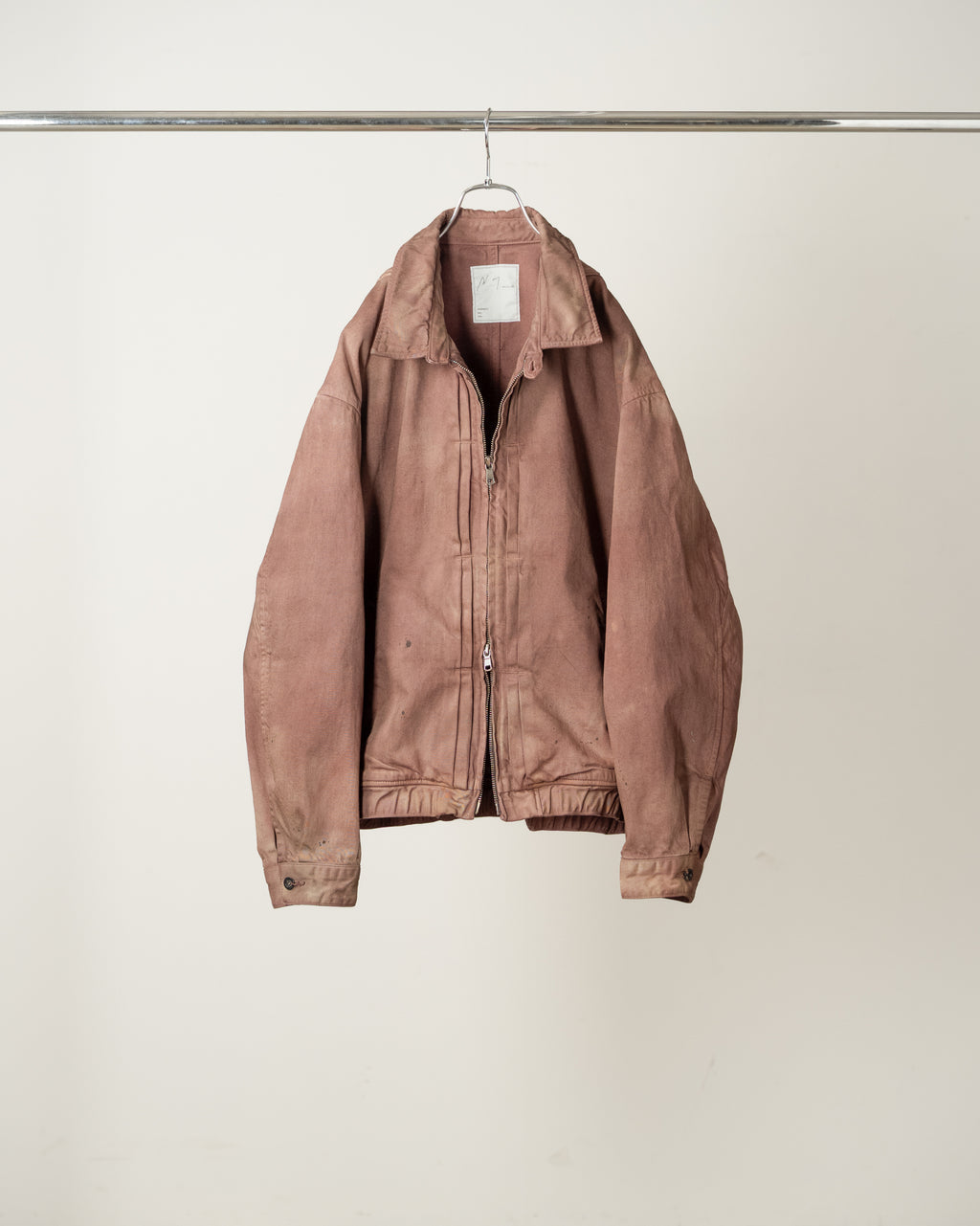 ANCELLM / Aging Denim Tuck Jacket (Marron)