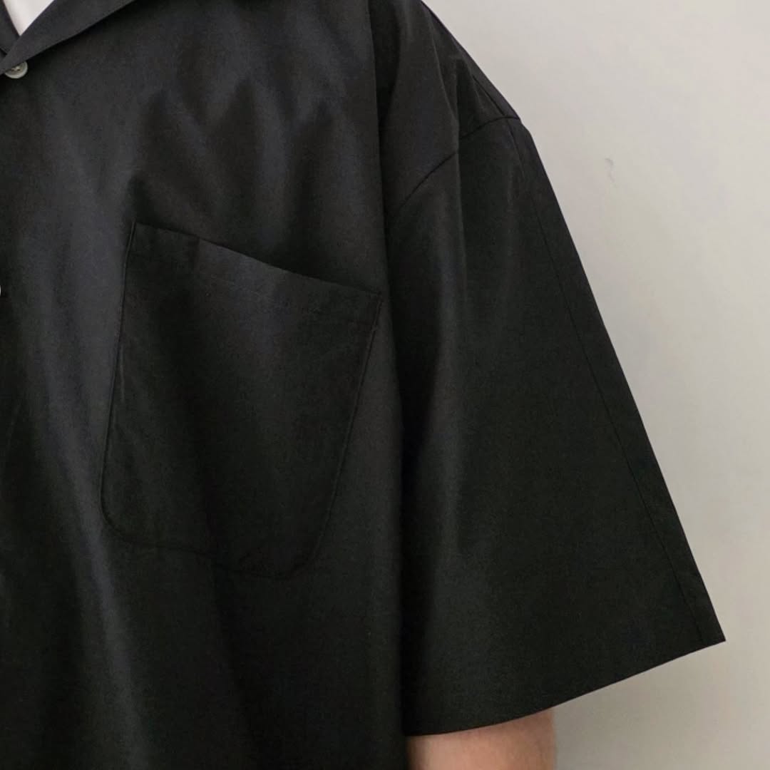 DISCOVERED / Hem Crochet Open Collar Shirts