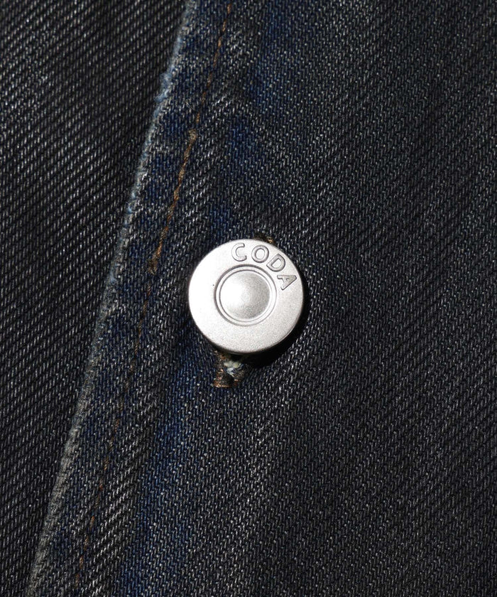 CODA / WAXED Offset Denim Tiered Jacket