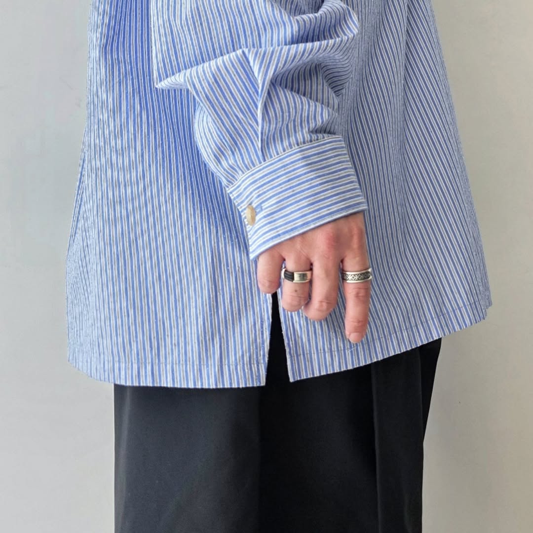 SHINYAKOZUKA / Roomy Shirt (Blue Stripe)