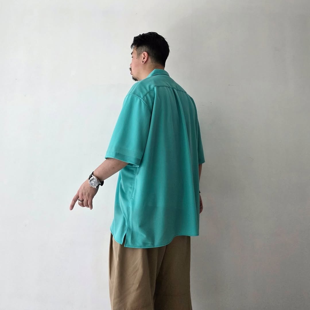 KANEMASA PHIL / 36G Cupro Ether Shirt (Turquoise)