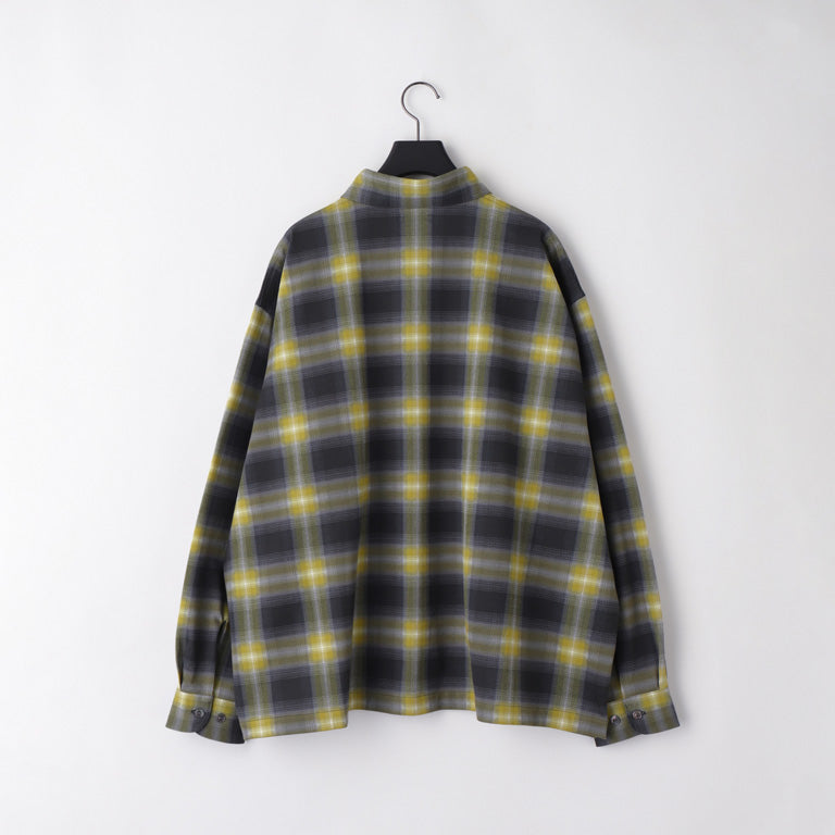 KANEMASA PHIL / 28G Ombre Check Balise Shirt (Charcoal Yellow)