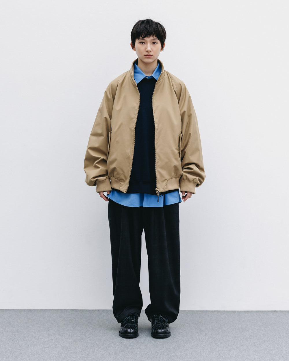 CLESSTE / +Phenix Windstopper® By Gore-Tex Labs Twill City Harrington Jacket (Carmel Beige)