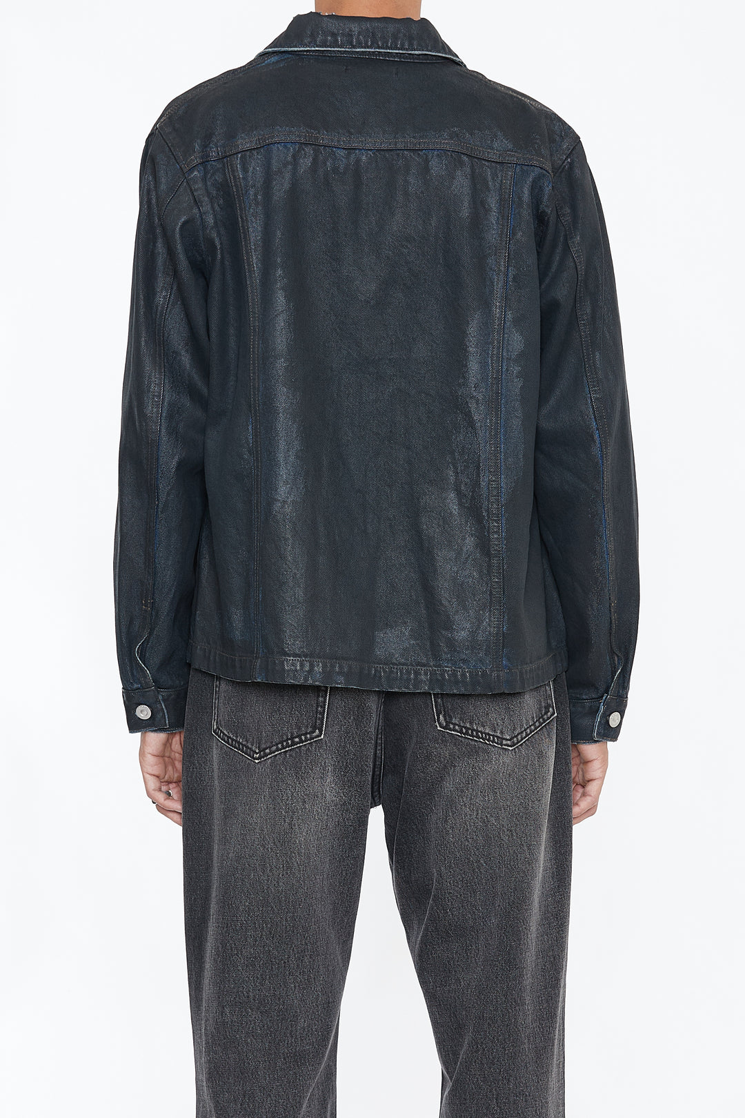 CODA / WAXED Offset Denim Tiered Jacket