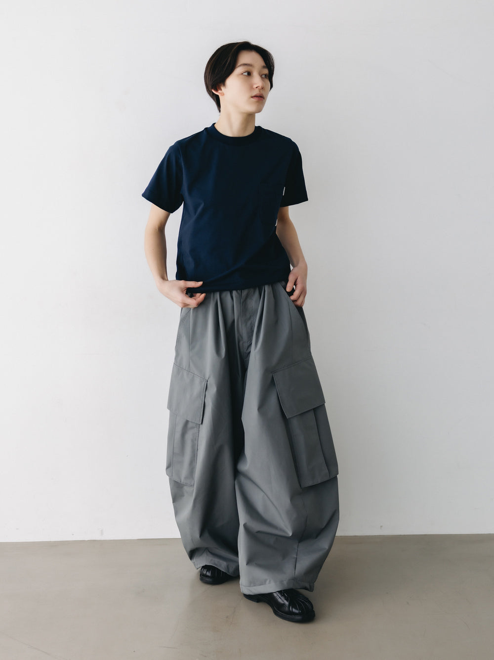 CLESSTE / +Phenix Windstopper ® By Gore-tex Labs City Mega Pocket Balloon Cargo Pants (Charcoal Gray)