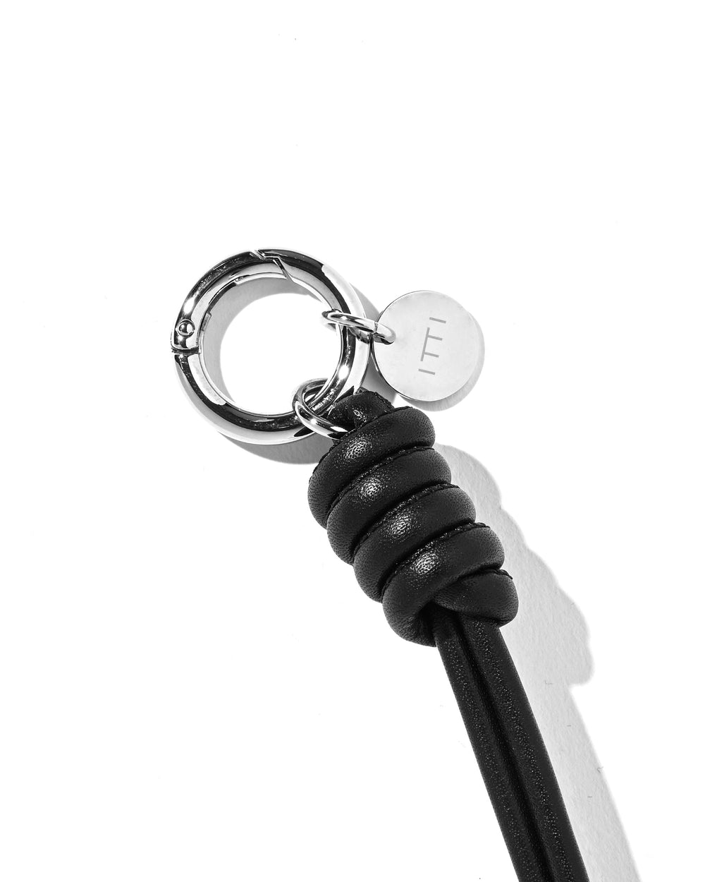 CLESSTE / Leather Knot Charm For ITTI (Black)