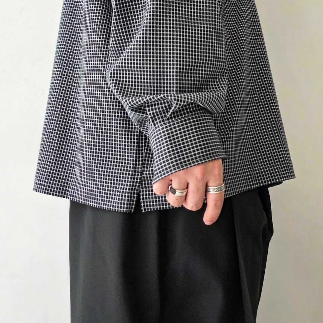 KANEMASA PHIL / 36G Check Balise Shirt (Black)