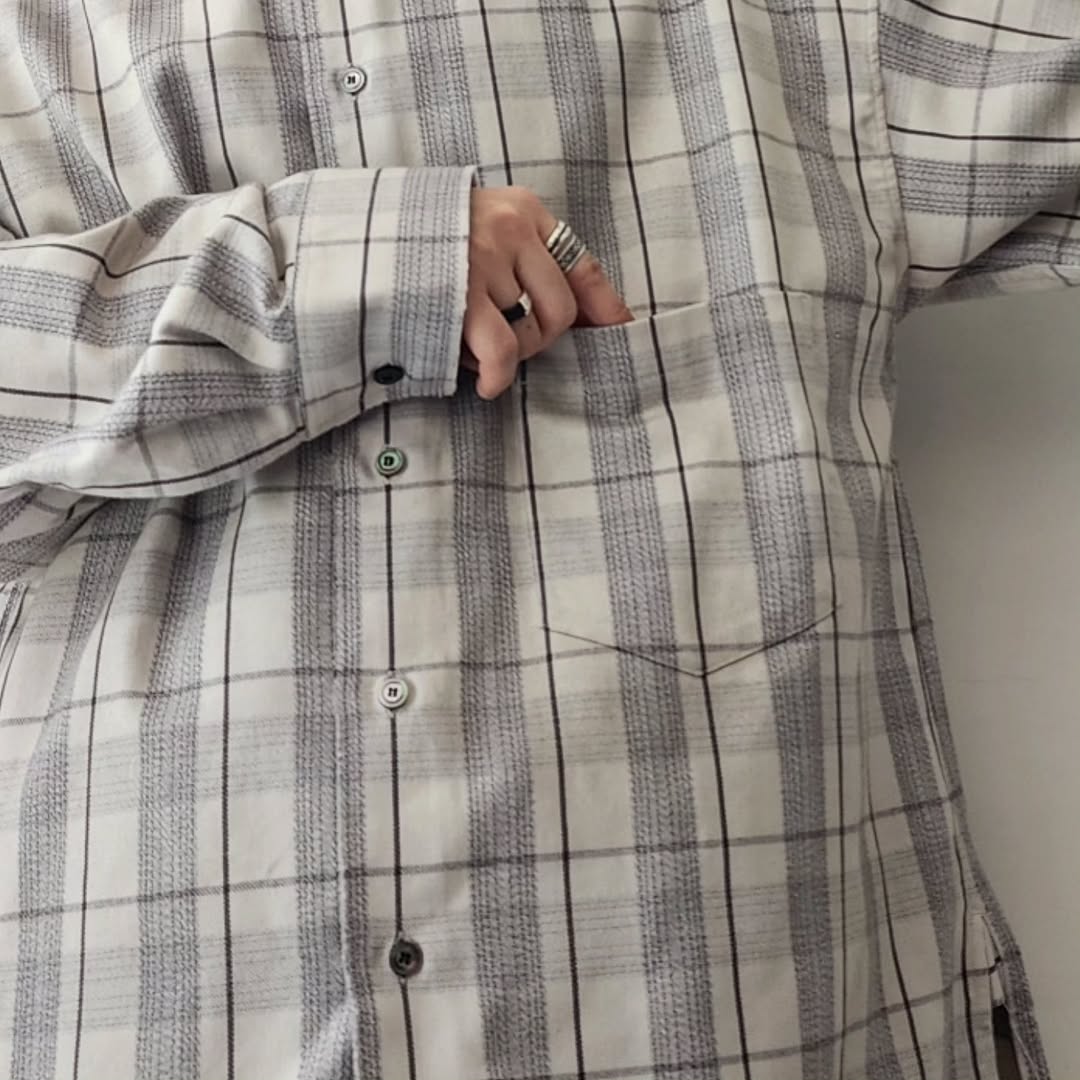 ANCELLM / C/R Check Shirt