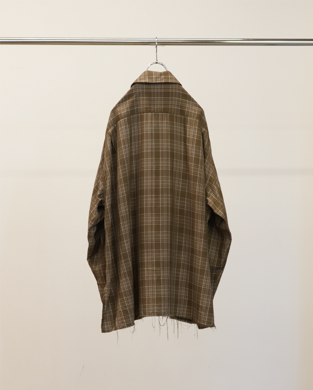 ANCELLM / Aging Rayon Check Shirt (Green) – Tree and Branch