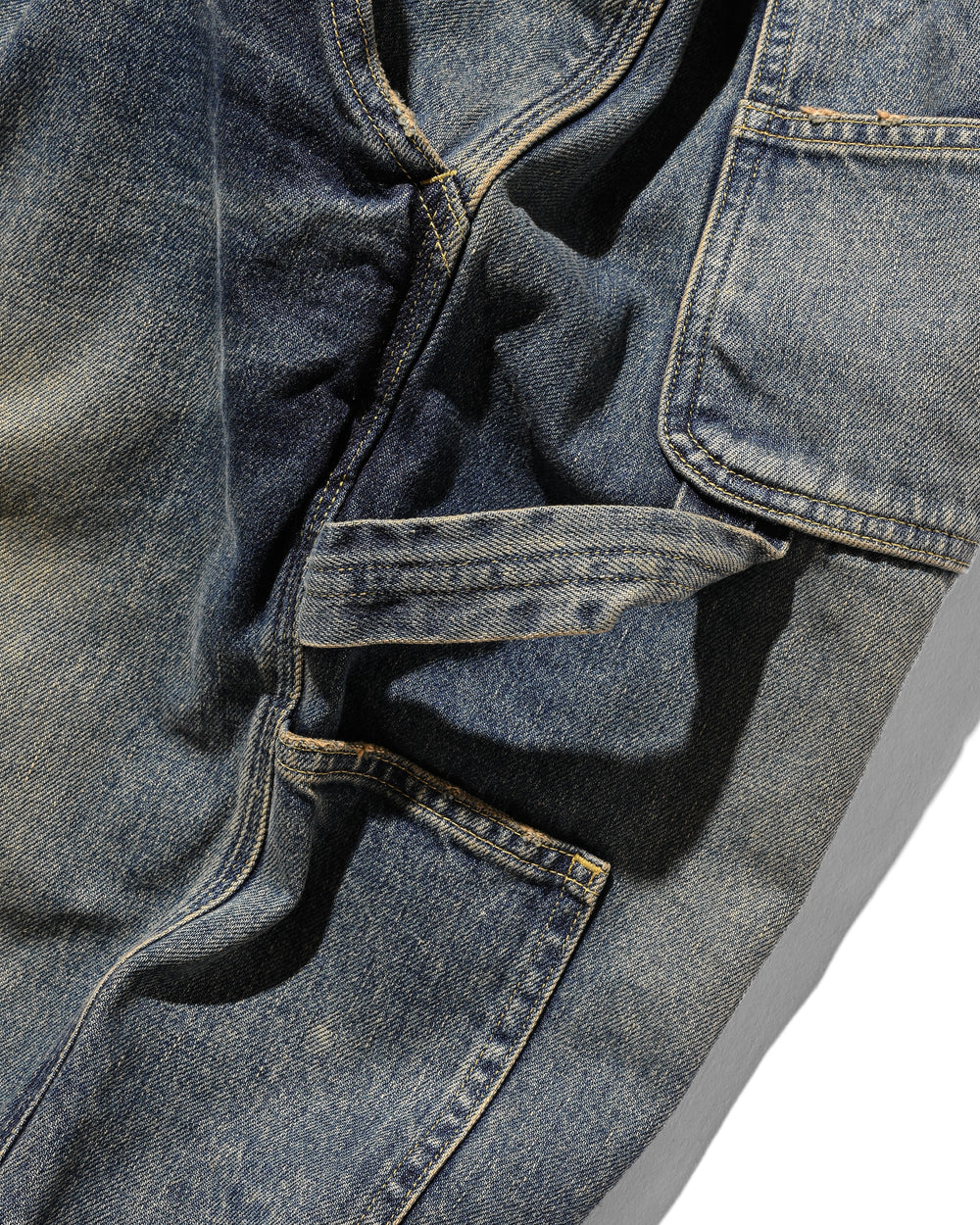 CLESSTE / Vintage Dyed Selvedge Denim Worker Pants (Vintage Indigo)