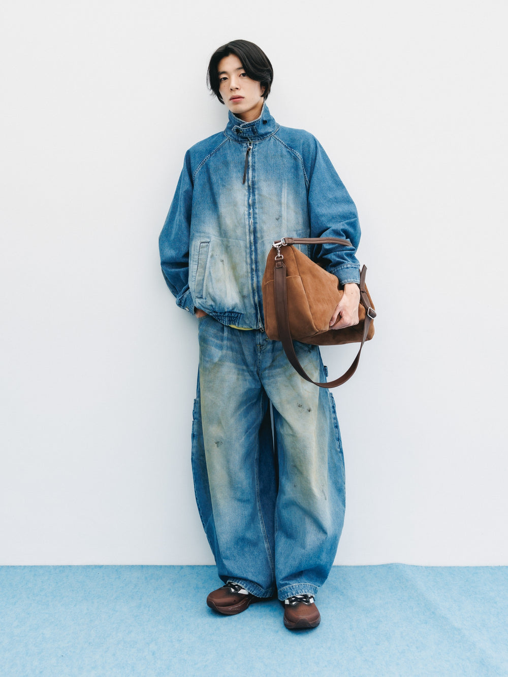 CLESSTE / Suede Day Off Bag Large (Brown)