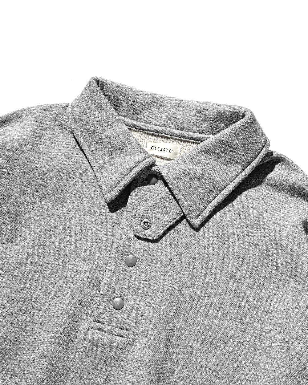 CLESSTE / Half Snap Sweat Shirt (Gray)