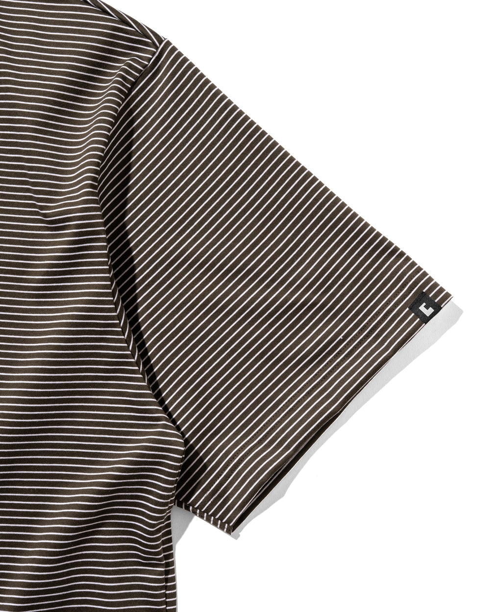 CLESSTE / 'C x Concept' Striped S/S T-Shirt With Drawstrings (Brown x White)