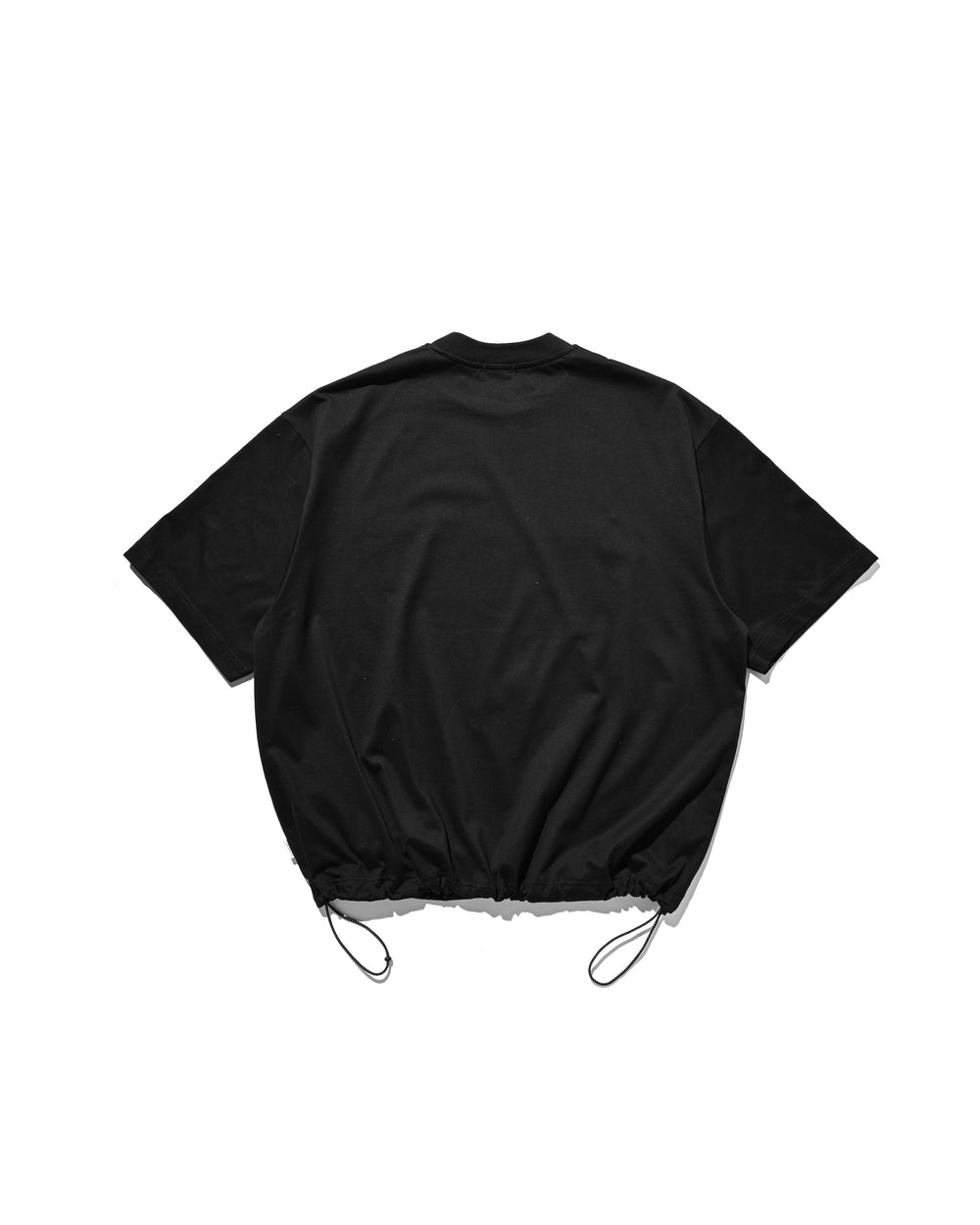 CLESSTE / Bubble Logo Print Massive T-Shirt With Drawstrings (Black)