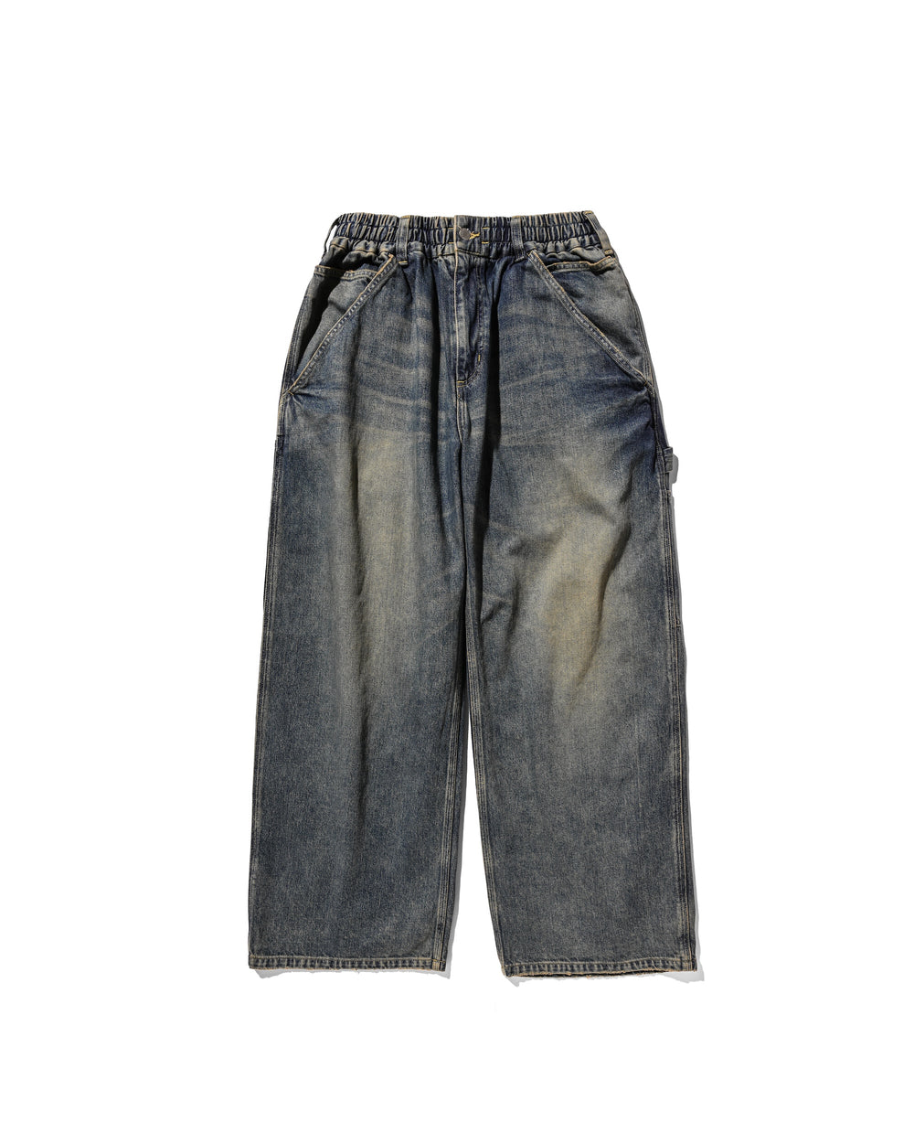 CLESSTE / Vintage Dyed Selvedge Denim Worker Pants (Vintage Indigo)