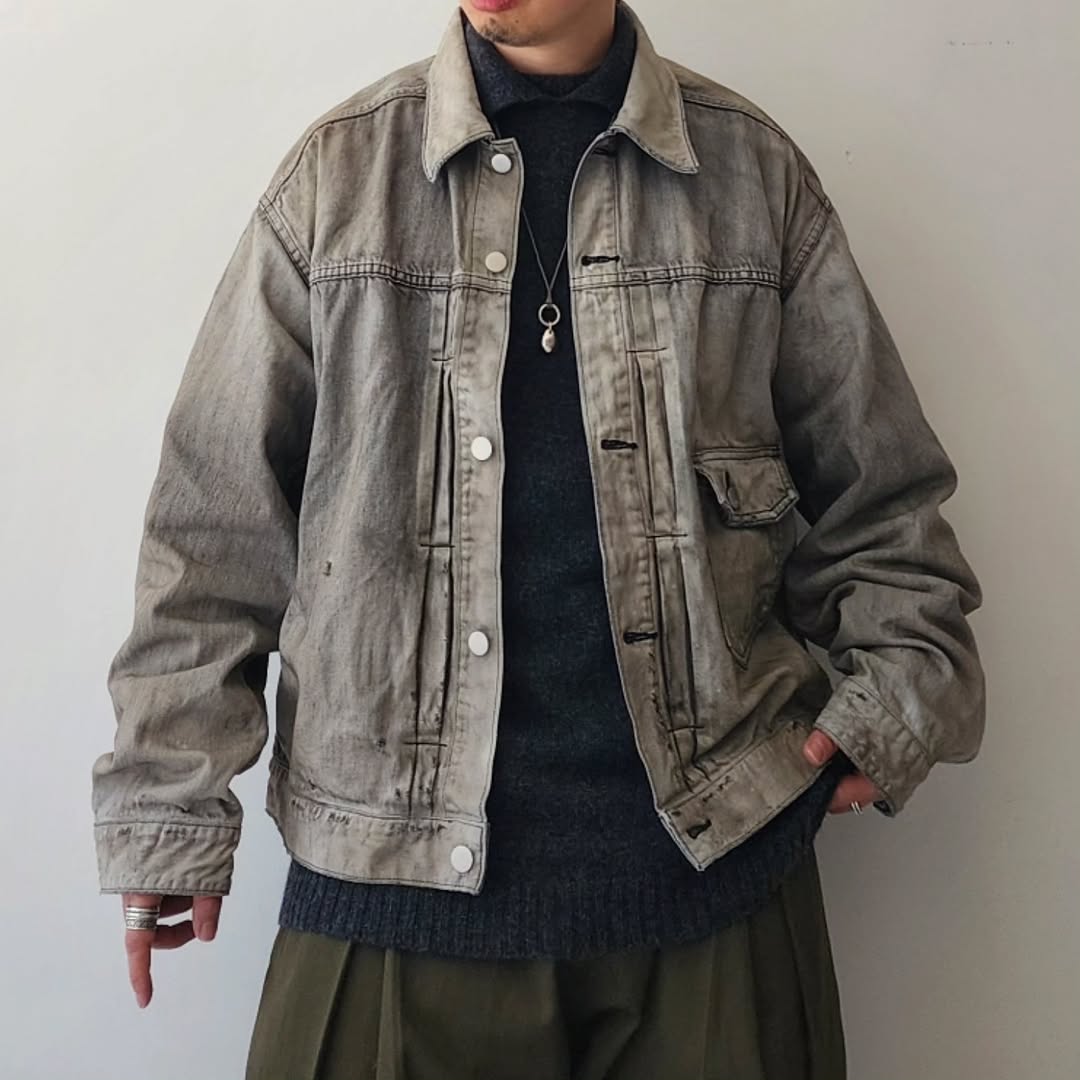 ANCELLM / Aging Denim Jacket – Tree and Branch