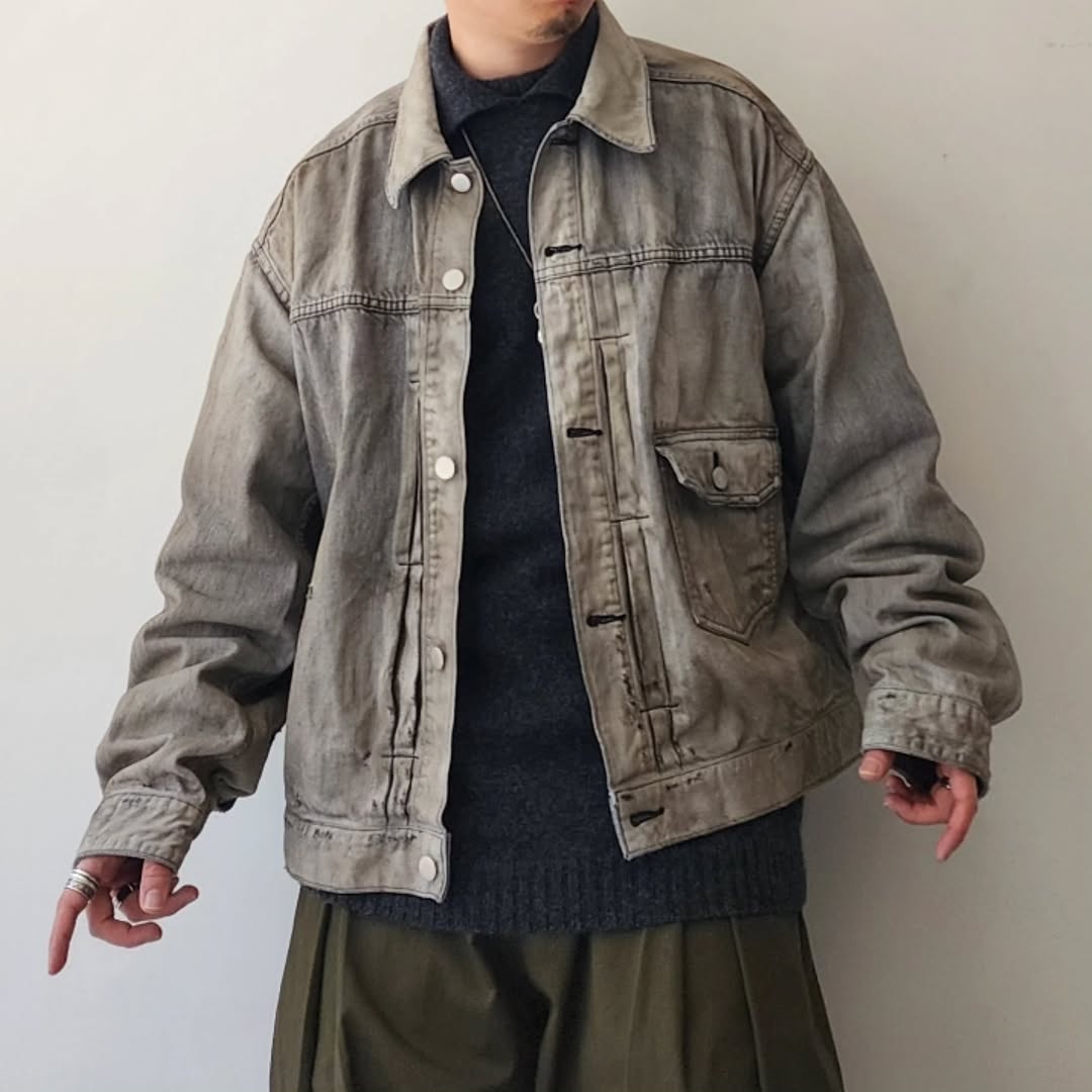 ANCELLM / Aging Denim Jacket – Tree and Branch