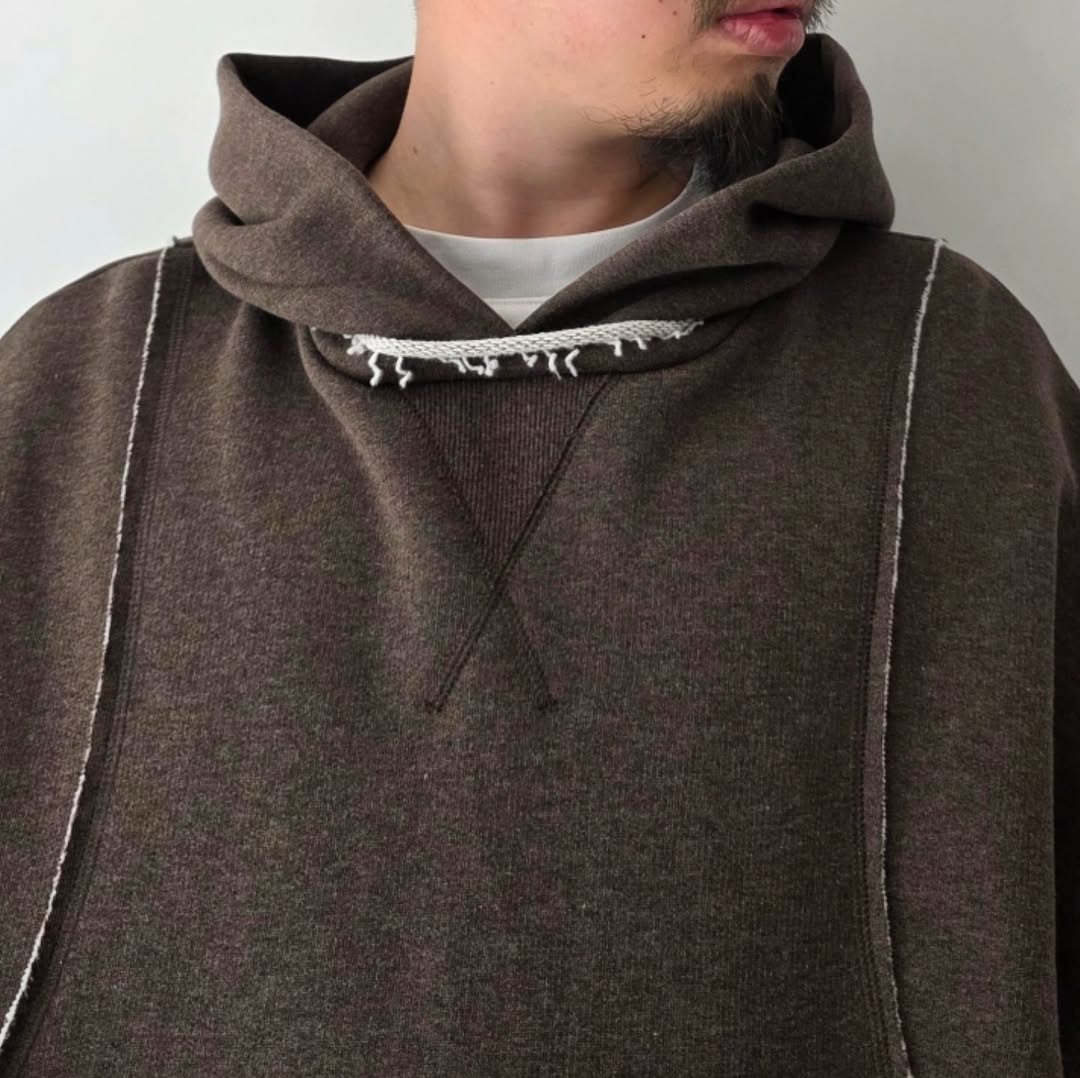 GANDER / Reversible Hatton Hoodie Dark Brown