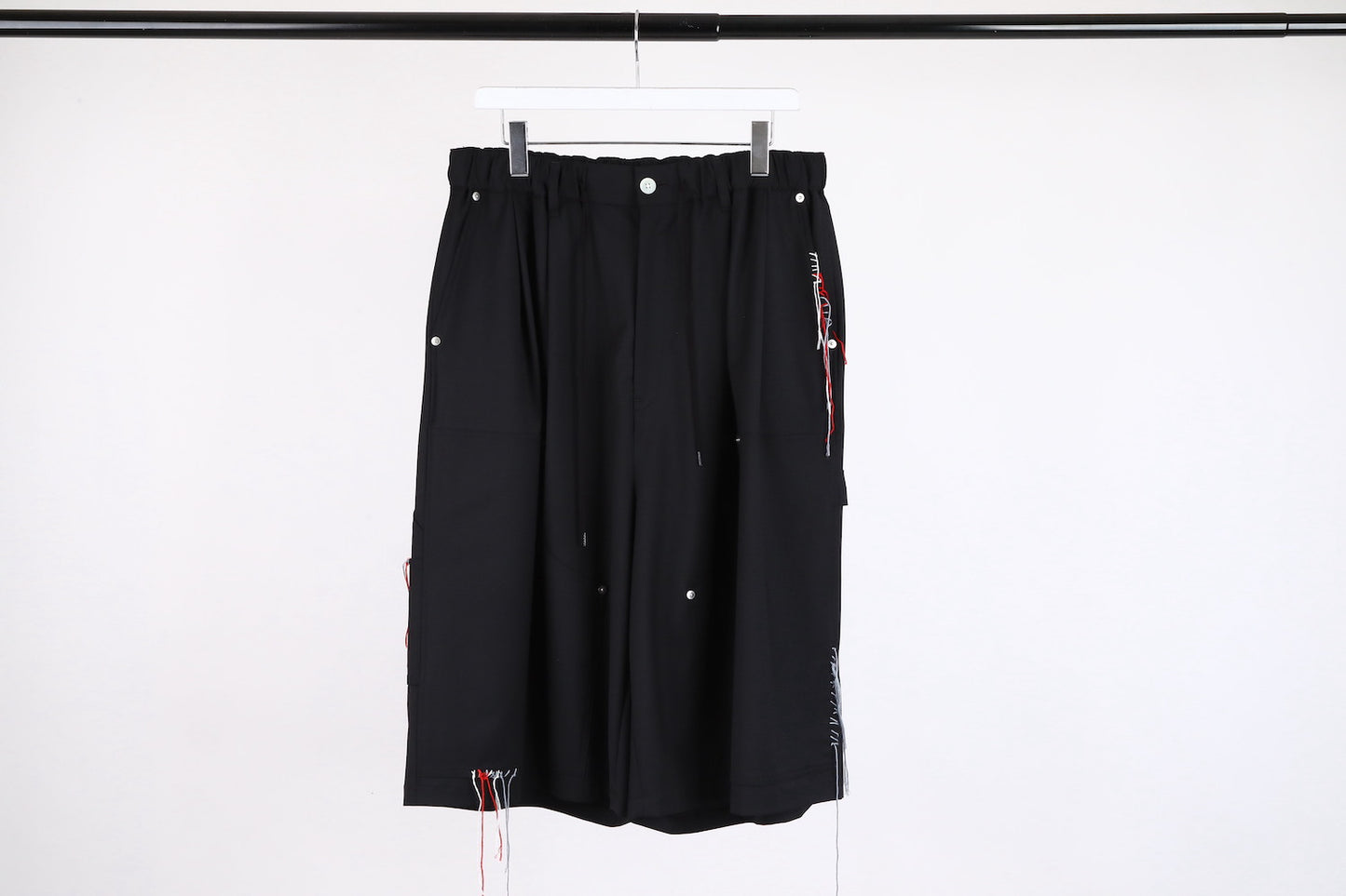 DISCOVERED / Summer Wool Looping Wide Shorts (Black)
